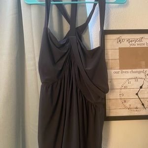 Flowy strapping grey dressy tank